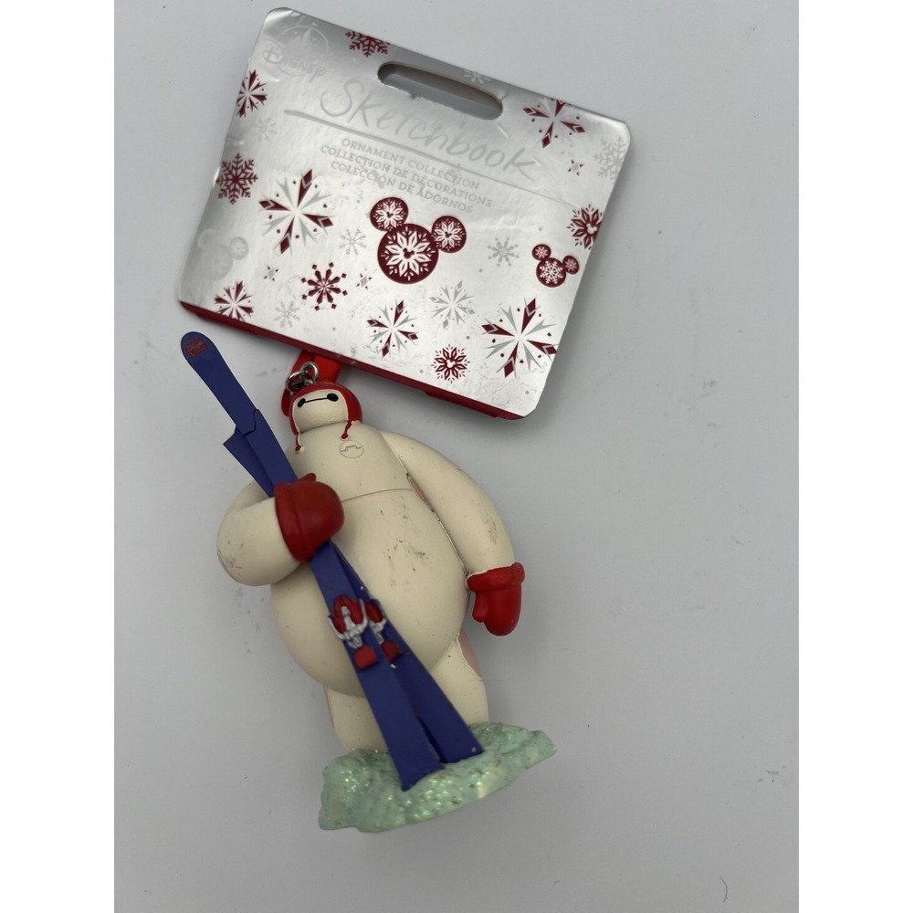 Baymax with Skis Disney Parks Christmas Sketchbook Ornament — NWT